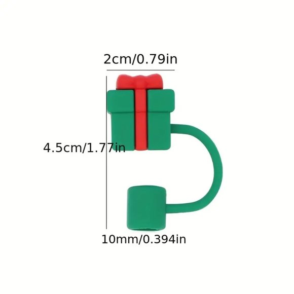 NEW 5pc Stanley Christmas Straw Topper Cup Cover Accessory Stocking Stuffer - Picture 10 of 10